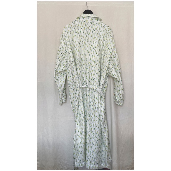 CREATURES OF COMFORT Floral Habotai Oversized Trench - Picture 2 of 7